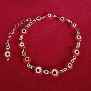 Evil Eyes Bracelet sterling Silver.925